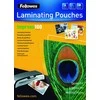 Fellowes | Laminavimo maišelis | A3 | Blizgus | Storis: 100 mikronų, kiekis pakuotėje: 100 vnt.; Idealiai tinka pranešimams, rankdarbių medžiagoms, iškaboms ir dažnai naudojamiems dokumentams; Suderinamas su visų prekių ženklų laminatoriais