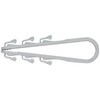 Fischer Fischer kabelio kilpa Steckfix SF plus LS 3/13, spaustukas (lengvas pilkas, 100 vnt.)
