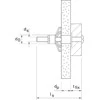 Fischer Metal. kaištis gipsui su varžtu HM 5X52 S