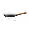 Fiskars Pan Norden Frying, Diameter 24 cm, Removable handle, Juodas
