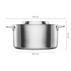 Fiskars Norden steel puodas 5,0 L (nerūdijantis plienas)