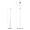 FLEXSON FLOOR STAND FOR SONOS ONE, ONE SL AND PLAY1 Juodas PAIR
