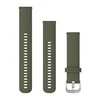 Išmaniojo laikrodžio Garmin greitai atsegamas, silikoninis dirželis, Žalios spalvos, 20mm