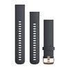 Išmaniojo laikrodžio Garmin greitai atsegamas, silikoninis dirželis, Mėlynos spalvos, 20mm