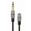 GEMBIRD A-63M35F-0.2M 6.35mm to 3.5mm audio adapter 0.2m juodas