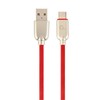 USB laidas Gembird USB-A - USB-C 1 m Raudona (CC- USB2R-AMCM- 2M-R)