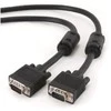Gembird „Cablexpert Premium VGA HD15M/HD15M“ dvigubai ekranuotas su 2 ferito šerdimis, 15M kabelis, Juodas | Cablexpert