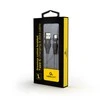 GEMBIRD CC-USB2B-AMCM-1M-BW Premium medvilninis pintas Type-C USB įkrovimo ir duomenų laidas 1m juodas/baltas
