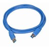 GEMBIRD CCP-USB3-AMBM-6 aukštos klasės USB 3.0 kabelis, USB A tipo kištukas - USB B tipo kištukas, 3 metrai, mėlynas