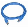 GEMBIRD CCP-USB3-AMBM-6 aukštos klasės USB 3.0 kabelis, USB A tipo kištukas - USB B tipo kištukas, 1,8 metro, mėlynas