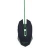 GEMBIRD MUSG-001-G Gembird žaidimų optinė pelė 2400 DPI, 6 mygtukų, USB, juodas su žalias apšvietimu