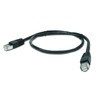 GEMBIRD PP22-0.5M/BK Gembird patchcord RJ45, cat.5e, FTP, 0.5m, juodas