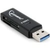 GEMBIRD UHB-CR3-01 Gembird kompaktiškas USB 3.0 SD/MicroSD kortelių skaitytuvas, lizdinė plokštelė