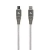 Gembird Cablexpert | Aukščiausios kokybės medvilninis pintas USB C tipo į micro USB įkrovimo ir duomenų perdavimo laidas, 1,5 m | CC-USB2B-CMMBM-1.5M