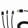 GEMBIRD CC-USB2-AM31-1M Gembird USB įkrovimo kombinuotas 3 viename laidas, juodas, 1m