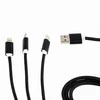 GEMBIRD CC-USB2-AM31-1M Gembird USB įkrovimo kombinuotas 3 viename laidas, juodas, 1m