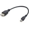 Gembird mUSB B - USB A F laidas, 0.15m,OTG