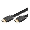 Goobay 3m didelės spartos HDMI plokščias kabelis su eternetu [4K (2160p), paauksuoti kontaktai, ARC]