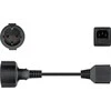 Goobay Maitinimo kabelis PremiumCord PREMUMCORD Kabelis Maitinimo šaltinis 230V prailginimas 23 cm su EURO juntis UPS - ppu1-01
