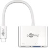 Goobay Universalus USB adapteris USB-C – VGA + USB-C Baltas (62107)