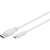 Goobay USB-C to USB A 3.0 cable 67185 USB-C male, USB 3.0 male (type A), 0.5 m, Baltas