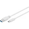 Goobay USB-C į USB A 3.0 kabelis 67185 USB-C kištukas, USB 3.0 kištukas (A tipo), 0,5 m, Baltas