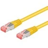 Goobay CAT 6 jungiamasis kabelis, S/FTP (PiMF), Geltonas - Kabelio ilgis 0,25 m