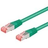 Goobay CAT 6 sujungimo kabelis, S / FTP (PIMF), žalias - kabelio ilgis 0,25 m