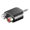 Adapteris audio 2x RCA - Jack 3.5mm STEREO Goobay