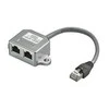 Goobay Apvalus T formos adapteris, RJ45 – 2xRJ45, CAT5 (68908)