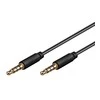 Kabelis Goobay Jack 3.5mm - Jack 3.5mm 0.5m juoda (63824)
