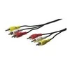 Kabelis Goobay RCA (Cinch) x3 - RCA (Cinch) x3 2m juoda (50381)