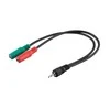 Goobay Kabelis 4 pin 3,5 mm stereo plug>2x3,5 m