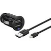 Įkroviklis Goobay Rinkinys įkrovimui automobilyje Apple Lightning (12W/2.4A)