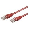 Goobay Kabelis krosowy patchcord U/UTP kat. 5e CCA raudona 2m (68359)