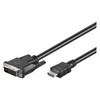 „Goobay“ GB DVI-D-HDMI KABLELIS 3M, DVI-D SINGLE-LINK 18+1 PIN, (BURK)