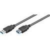 Goobay 3m USB 3.0 SuperSpeed prailginimo laidas, juodas [USB 3.0 kištukas (A tipas) > USB 3.0 lizdas (A tipas)]
