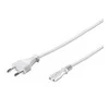 Goobay Type C, CEE 7/16 - C7 maitinimo laidas, 3 m, baltas