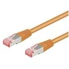 „Goobay CAT 6“ jungties kabelis, S/FTP (PiMF), oranžinis – laido ilgis 0,25 m