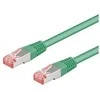 Goobay 1m CAT 6 pataisų kabelis, S/FTP (PiMF), žalias