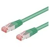 Goobay 1m CAT 6 pataisų kabelis, S/FTP (PiMF), žalias