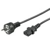 Goobay F tipas, CEE 7/7 - C13 maitinimo laidas, 5 m, juodas