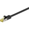 Goobay 7,5 m RJ45 pataisinis kabelis CAT 6A S/FTP (PiMF), 500 MHz, su CAT 7 neapdorotu kabeliu, juodas LSZH, be halogenų, varinis