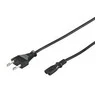 Goobay Type C, CEE 7/16 - C7 maitinimo laidas, 3 m, juodas