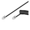 Goobay Telefono kabelis (spiralinis) RJ10, 4m (68002)