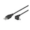 goobay USB ->Mini USB 5p 90 degrees juodas 1,8m - St.A>St.B Mini