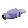 USB adapteris Goobay USB - PS / 2 violetinė (68918)