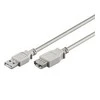 Goobay USB kabelis apvalus USB-A - USB-A 3 m baltas (50961)