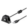 USB 2.0 ilgintuvas su fiksuotu tvirtinimu Goobay 0,6m