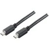 Goobay 67976 USB-C 3.1 generacija 1 laidas, juodas, 1m | Goobay | USB-C įkrovimo kabelis USB-C kištukas | USB-C vyr